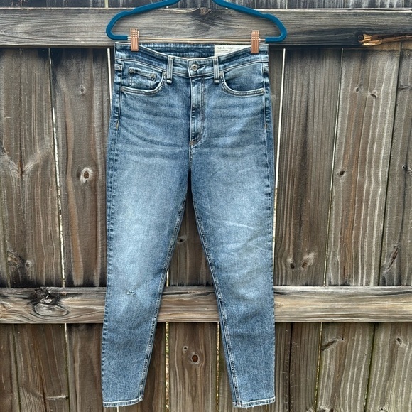 Rag & Bone “Nina” high rise skinny ankle jeans, size 27 - Picture 2 of 6